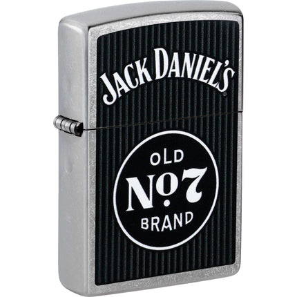 Zippo 47415 Jack Daniels Old No 7 High Polish Chrome Refillable Windproof Lighter ,