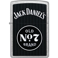 Zippo 47415 Jack Daniels Old No 7 High Polish Chrome Refillable Windproof Lighter ,