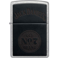 Zippo 47417 Jack Daniels Old No 7 Brand Street Chrome Refillable Windproof Lighter ,