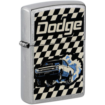 Zippo 47419 Dodge Dart Design Street Chrome Metal Refillable Windproof Lighter ,