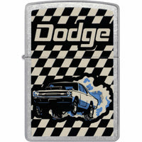Zippo 47419 Dodge Dart Design Street Chrome Metal Refillable Windproof Lighter ,
