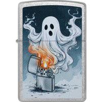 Zippo 47436 Ghost Design Metal Refillable Windproof Pocket Lighter Gift Box ,