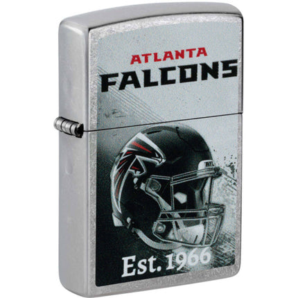 Zippo 47682 NFL Atlanta Falcons Helmet Street Chrome Windproof Refillable Lighter ,