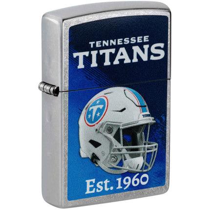 Zippo NFL Tennessee Titans Helmet Design Street Chrome Windproof Lighter - 47714 ,