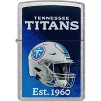 Zippo NFL Tennessee Titans Helmet Design Street Chrome Windproof Lighter - 47714 ,