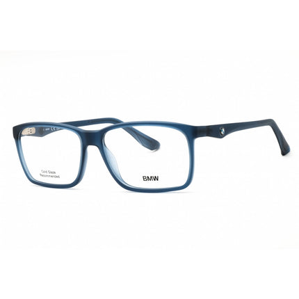 BMW BW5005 091 Men's Matte Blue Injected Propionate Full Rim Rectangular Eyeglasses ,