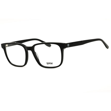 BMW BW5084-H 001 Men's Shiny Black Acetate Rectangular Full Rim Frame Eyeglasses ,