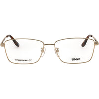 BMW BW5091-H 032 Men's Pale Gold Titanium Rectangular Shape Full Rim Frame Eyeglasses ,