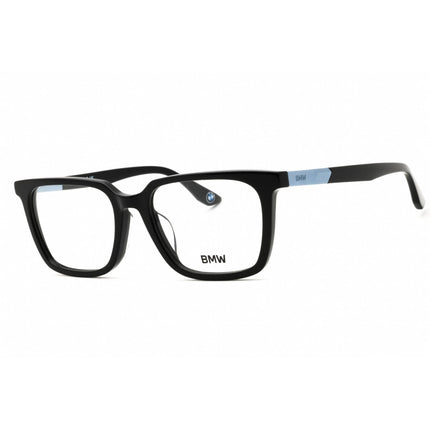 BMW BW5100-H 001 Men's Shiny Black Acetate Rectangular Full Rim Frame Eyeglasses ,