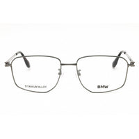 BMW BW5101-H 008 Men's Shiny Gunmetal Titanium Rectangular Shape Full Rim Eyeglasses ,