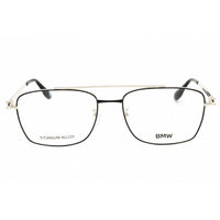 BMW BW5102-H 001 Men's Shiny Black Titanium Rectangular Full Rim Frame Eyeglasses ,