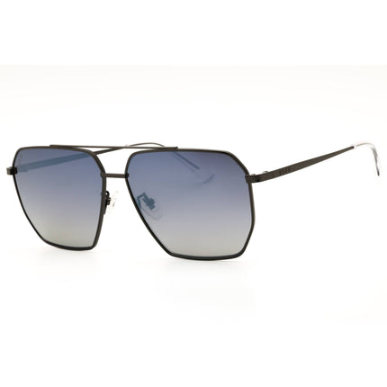DIFF BERKELY DE01-0742 Women's Gunmetal Metal Full Rim Rectangular Sunglasses, 59mm ,