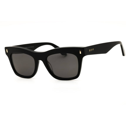 DIFF BRADLEY DE01-0763 BKGRP Women's Black Plastic Cat Eye Shape Full Rim Sunglasses ,