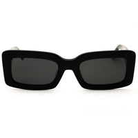 DIFF INDY DE01-0582 BKGYP Women's Black Plastic Full Rim Rectangular Shape Sunglasses ,