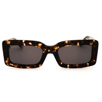 DIFF INDY DE01-0582 ETGYN Women's Espresso Tortoise Plastic Rectangular Sunglasses ,
