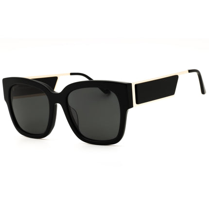 DIFF ISABELLA IC01-0420 Women's Black Plastic Full Rim Rectangular Shape Sunglasses ,