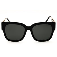 DIFF ISABELLA IC01-0420 Women's Black Plastic Full Rim Rectangular Shape Sunglasses ,