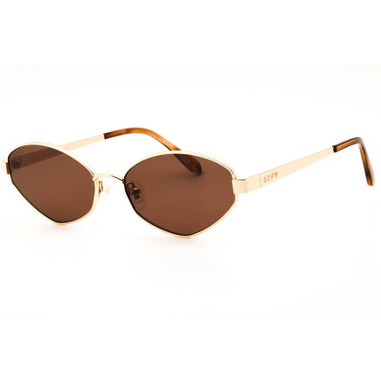 DIFF JORDY DE01-0919-HX Women's Horn Tortoise Metal Oval Shape Full Rim Sunglasses ,