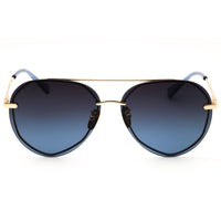 DIFF LENOX GD-BL122P Women's Gold Metal Aviator Shape Full Rim Frame Sunglasses ,