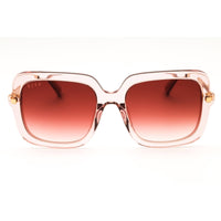 DIFF Sandra DE01-0370-LP LPDZN Women's Light Pink Crystal Plastic Oversized Sunglasses ,