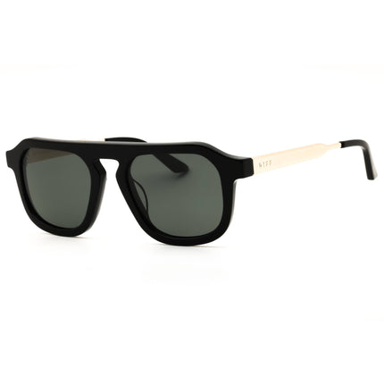 DIFF SIMS DE01-0920 Women's Black Acetate Rectangular Shape Full Rim Frame Sunglasses ,