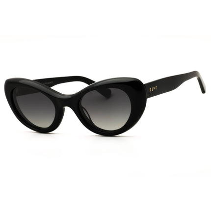 DIFF ZARIA DE01-0889-BK Women's Black Acetate Cat Eye Shape Full Rim Frame Sunglasses ,