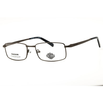 Harley Davidson HD9027 009 Men's Matte Gunmetal Titanium Rectangular Shape Eyeglasses ,