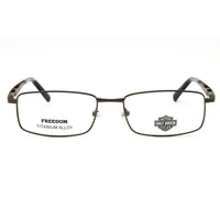 Harley Davidson HD9027 009 Men's Matte Gunmetal Titanium Rectangular Shape Eyeglasses ,
