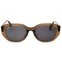 Max Mara Women's Shiny Dark Brown Acetate Full Rim Oval Sunglasses - MM0156-K 69A ,