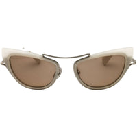 Max Mara Women's Ivory Acetate Full Rim Cat Eye Frame Sunglasses - MM0172 25E ,