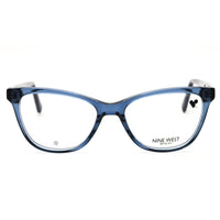 Nine West Women's Navy Crystal Acetate Full Rim Cat Eye Frame Eyeglasses - NW5228 400 ,