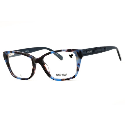 Nine West Women's Blue Tortoise Acetate Full Rim Rectangular Eyeglasses - NW5237 425 ,