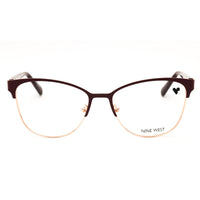 Nine West Women's Magenta/Rose Gold Metal Full Rim Cat Eye Eyeglasses - NW8021 N 615 ,