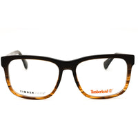 Timberland Men's Matte Dark Brown Acetate Rectangular Frame Eyeglasses - TB50073 049 ,