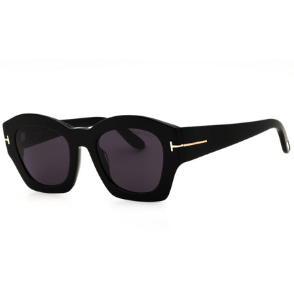 Tom Ford Women's Shiny Black Acetate Full Rim Rectangular Sunglasses - FT1083 01A ,
