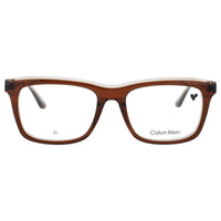 Calvin Klein CK24542 280 Men's Light Brown/Crystal Square Full Rim Eyeglasses, 57mm ,