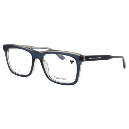 Calvin Klein CK24542 434 Men's Petrol/Smoke Square Shape Full Rim Frame Eyeglasses ,