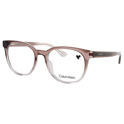 Calvin Klein Unisex Gradient Grey Acetate Full Rim Round Eyeglasses - CK24522 N 036 ,