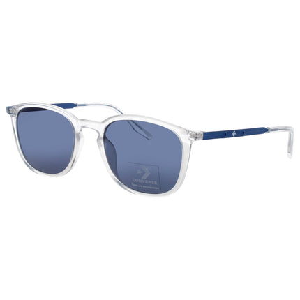 Converse Men's Crystal Clear Acetate Full Rim Rectangular Sunglasses - CV802S 970 ,