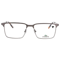 Lacoste L2296 N 033 Men's Matte Gunmetal Square Shape Full Rim Frame Eyeglasses ,