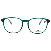 Lacoste L2975 301 Men's Transparent Green Square Shape Full Rim Frame Eyeglasses ,