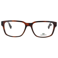 Lacoste Men's Havana Acetate Full Rim Rectangular Frame Eyeglasses - L2927 N 214 ,