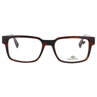 Lacoste Men's Havana Acetate Full Rim Rectangular Frame Eyeglasses - L2928 N 214 ,