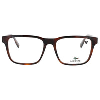 Lacoste Men's Havana Acetate Full Rim Square Frame Eyeglasses - L2926 N 214 ,