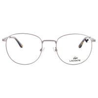 Lacoste Unisex Light Gunmetal Metal Full Rim Round Frame Eyeglasses - L2315 033 ,