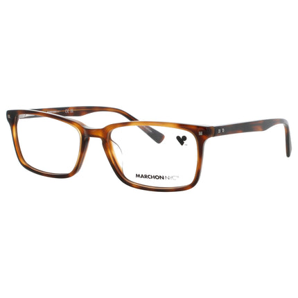 Marchon Men's Tortoise Acetate Full Rim Rectangular Frame Eyeglasses - M-3502 N 215 ,