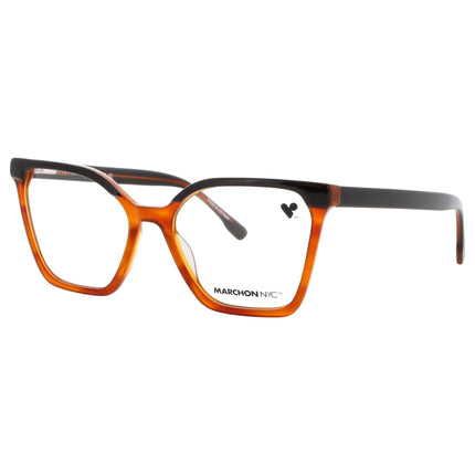 Marchon Men's Butterscotch Acetate Full Rim Oversized Frame Eyeglasses - M-5509 219 ,