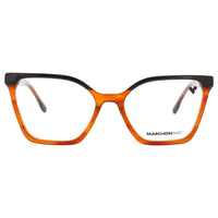 Marchon Men's Butterscotch Acetate Full Rim Oversized Frame Eyeglasses - M-5509 219 ,