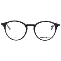 Marchon Unisex Black Acetate Full Rim Round Shape Frame Eyeglasses - M-8514 001 ,