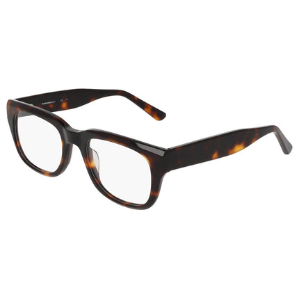 Marchon Unisex Tortoise Acetate Full Rim Square Frame Eyeglasses - M-8515 240 ,